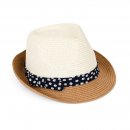 S504- LADIES STRAW TRILBY