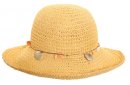 S89 - WOMEN'S CRUSHABLE STRAW HAT / SHELL BAND