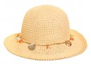S89 - WOMEN'S CRUSHABLE STRAW HAT / SHELL BAND