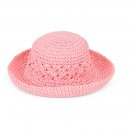 SC3BR - GIRLS  STRAW HAT TURN-UP BRIM