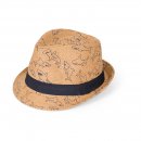 SC75- BOYS STRAW TRILBY WITH SHARK PRINT BAND