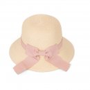 SC78-KIDS WIDE BRIM STRAW WITH BOW BAND