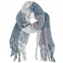 SCARF110-PK OF 6- LADIES OVERSIZE SCARF WITH LARGE CHECK