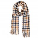 SCARF125 -  LADIES OVERSIZED SCARF WITH DOG TOOTH PRINT