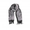 SCARF136-  PK OF 6- LADIES LEOPARD PRINT REVERSIBLE SCARF