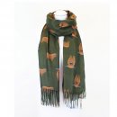 SCARF142- PK OF 6-  LADIES HIGHLAND COW PRINT SCARF