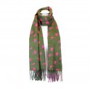 SCARF155- PK OF 6-  LADIES OVERSIZED CHECKED CHUNKY SCARF
