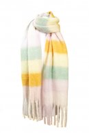 SCARF161- PK OF 6- LADIES OVERSIZED SCARF WITH LARGE CHECK