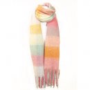 SCARF161- PK OF 6- LADIES OVERSIZED SCARF WITH LARGE CHECK