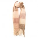 SCARF162- PK OF 6- LADIES OVERSIZED SCARF WITH LARGE CHECK