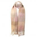 SCARF162- PK OF 6- LADIES OVERSIZED SCARF WITH LARGE CHECK