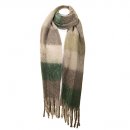 SCARF163- PK OF 6- LADIES OVERSIZED SCARF WITH LARGE CHECK