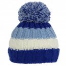 ZC4- KIDS UNISEX STRIPE KNITTED BOBBLE HAT