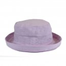 A102PS- WOMEN'S PASTEL LINEN SUN HAT WITH TURN-UP BRIM