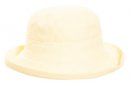 A102 -WOMEN'S LINEN SUN HAT WITH TURN-UP BRIM