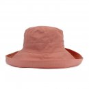 A103PS- PASTEL LINEN HAT WITH LARGE TURN-UP BRIM