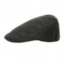 Wholesale mens flat cap with herringbone design in blue