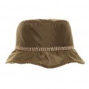 Wholesale bucket hat with showerproof protection in khaki