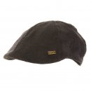 Wholesale hawkins branded flat cap with cord styling in navy