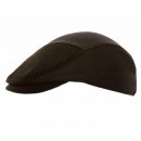 Wholesale mens flat cap featuring a ribbed peak in navy