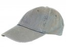 A135-Washed relaxed baseball cap grey