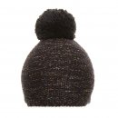 Wholesale unisex knitted hat with navy colour bobbles