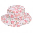 Wholesale sun hat with flowery design and wide brim