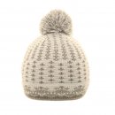 Supply of unisex bobble patterned hat in white