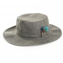 Wholesale wax hat with wide brim with feather trim