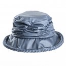 Wholesale navy wax hat with short back brim