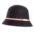 Wholesale black short brim hat in packs of 6
