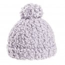 Bulk bobble hat with light grey popcorn yarn