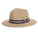 Bulk mens fedora hat with ribbon stripe band