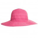 Wholesale wide brim hat with pink striped pattern for ladies