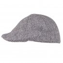 Wholesale mens preformed peak pattern cap in grey