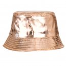 Wholesale adults unisex holographic bucket hat in gold