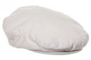A15W - COTTON FLAT CAP - ALL WHITE.