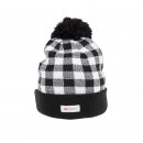A1634- MENS CHECKED THINSULATE BOBBLE HAT