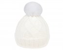 wholesale bobble hat in cream