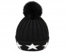 wholesale bobble hats in black