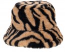 wholesale ladies bucket hat in zebra print