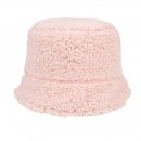 A1692- LADIES TEDDY BEAR FUR BUCKET HAT WITH FLEECE LINING