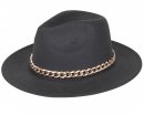 WHOLESALE LADIES FEDORA IN BLACK