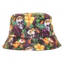 A2021 -PK OF 6  ADULT UNISEX SKULL PRINT BUCKET HAT