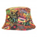 A2023 -PK OF 6  ADULT UNISEX 90'S PRINT BUCKET HAT