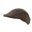 Wholesale mens flat cap with cable knit materials