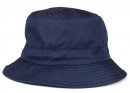 Wholesale wax bucket hat with developed from polyester and cotton in navy