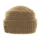 Wholesale green ladies fleece cable knit effect hat