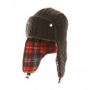 Wholesale navy mens cable knit trapper hat