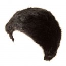 Wholesale faux fur cossack hat in black